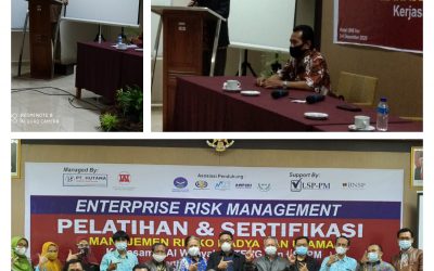 PELATIHAN & SERTIFIKASI MANAJEMEN RISIKO MADYA DAN UTAMA BERGELAR CRA DAN CRP